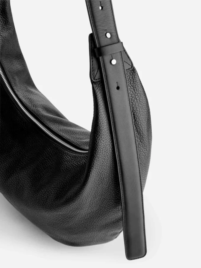 Bolso de cuero curvo Bolso de cuero curvo