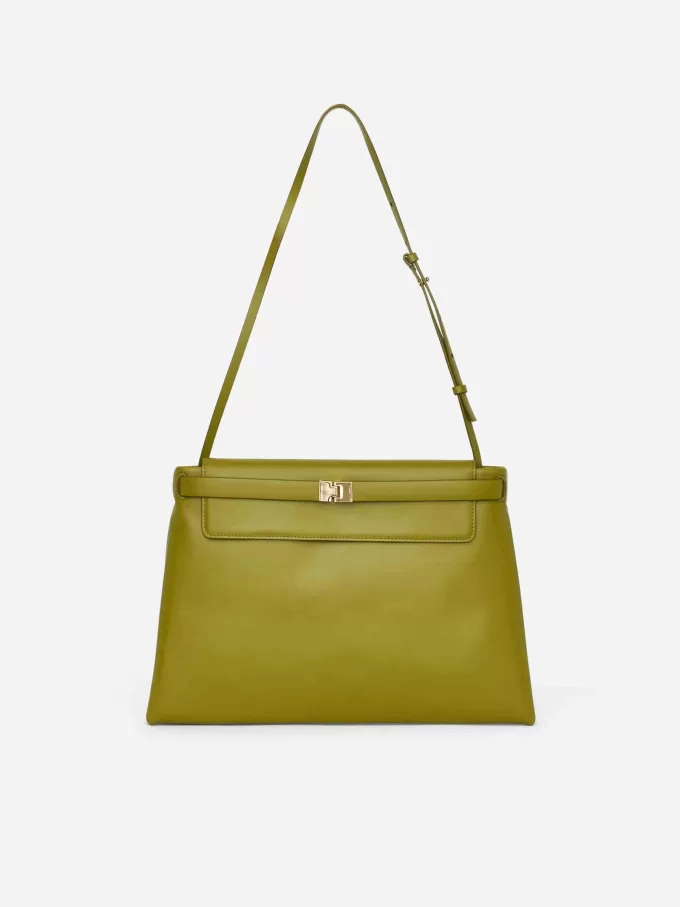 Bolso de hombro de cuero