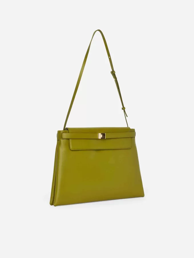 Bolso de hombro de cuero