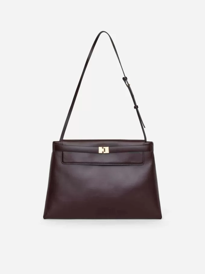 Bolso de hombro de cuero