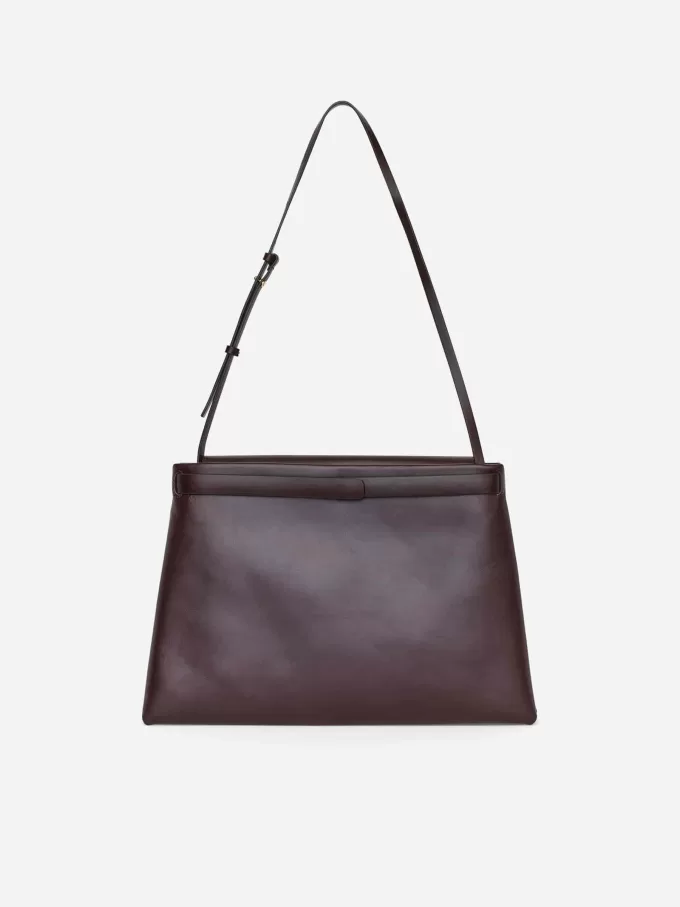 Bolso de hombro de cuero