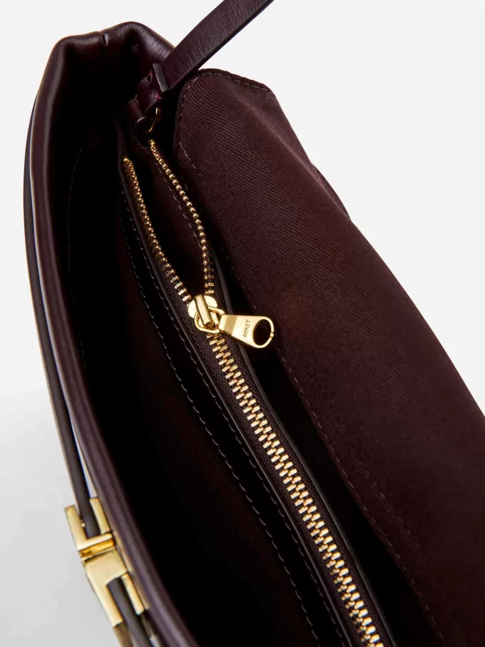 Bolso de hombro de cuero