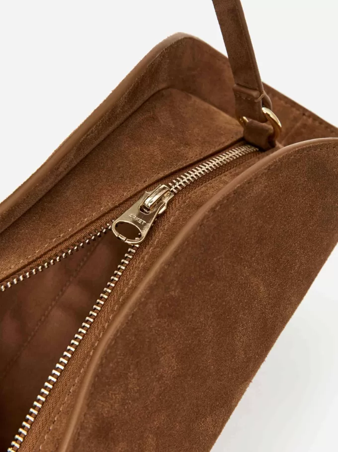 Bolso de mano/bandolera de ante