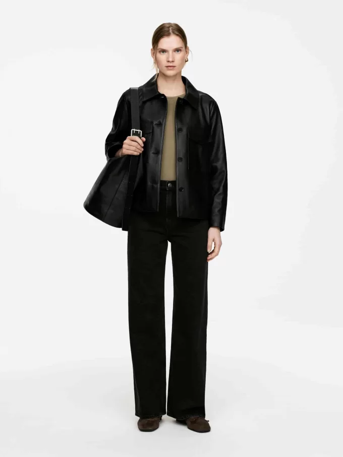 Bolso tipo bombonera grande de piel Bolso tipo bombonera grande de piel