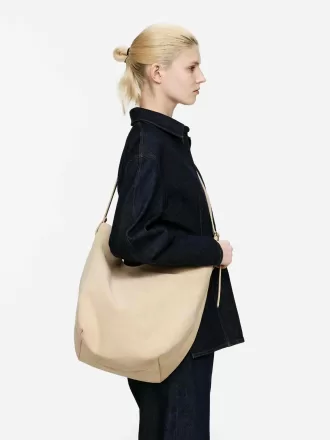 Bolso tote de ante