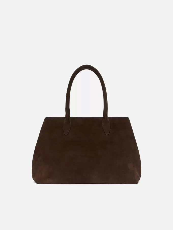 Bolso tote de ante