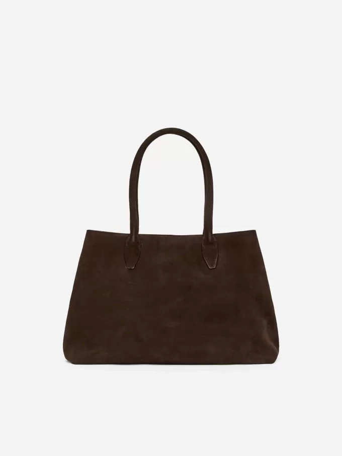 Bolso tote de ante