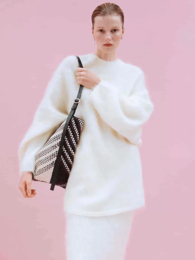 Falda mezcla de lana y mohair Falda mezcla de lana y mohair