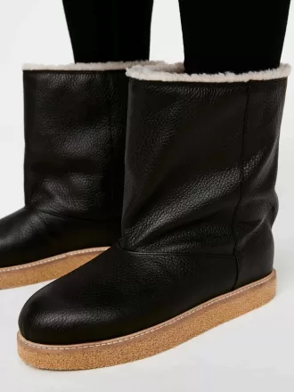 Botas de cuero forradas