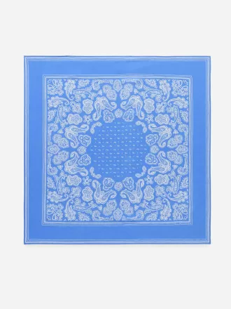 Bufanda de seda estampada