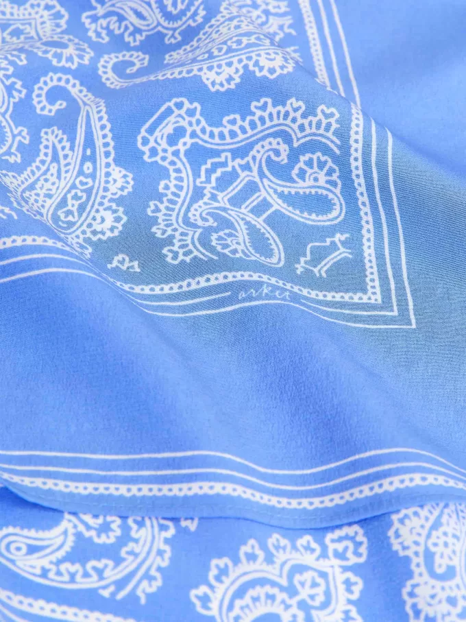 Bufanda de seda estampada