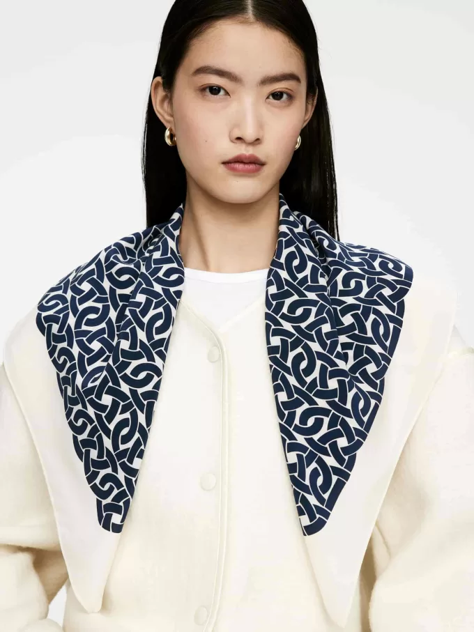Bufanda de seda estampada Bufanda de seda estampada