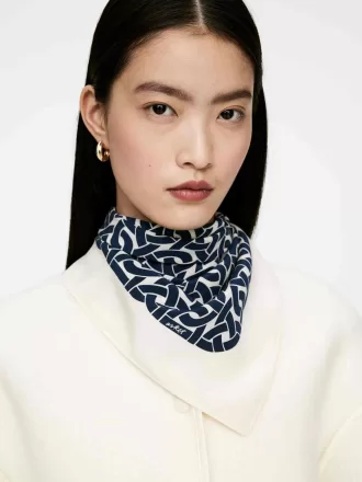Bufanda de seda estampada