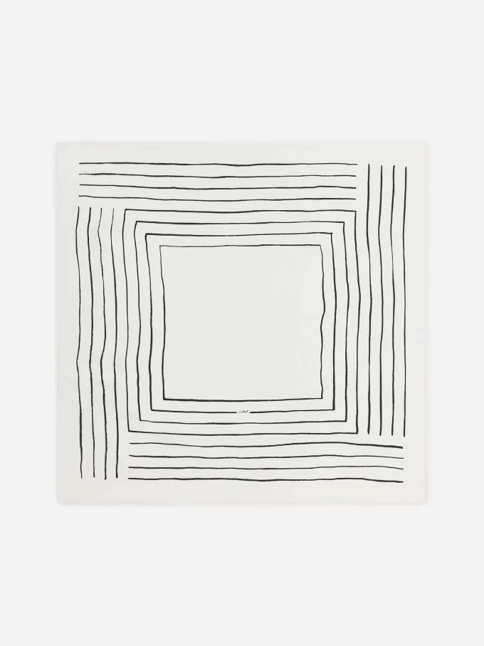 Bufanda de seda estampada