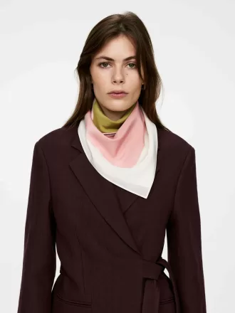 Bufanda de seda estampada