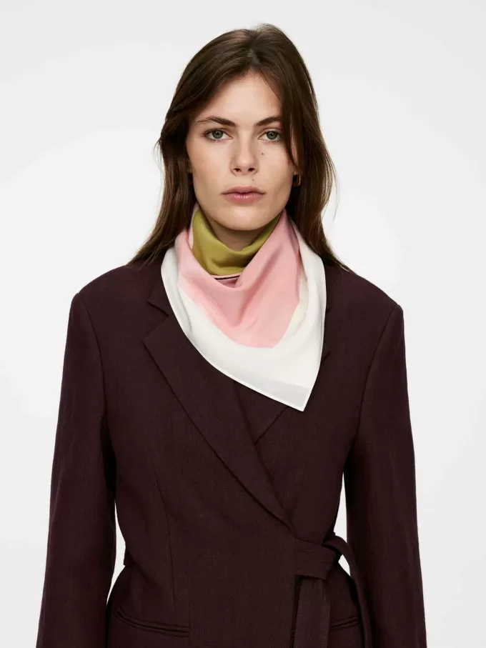 Bufanda de seda estampada Bufanda de seda estampada