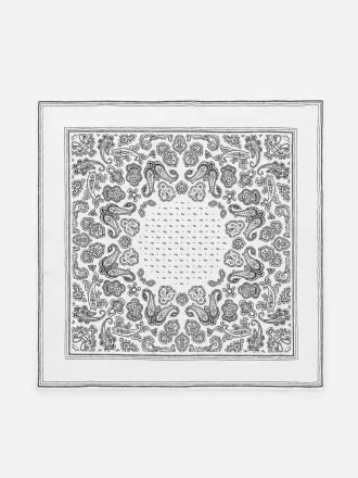 Bufanda de seda estampada