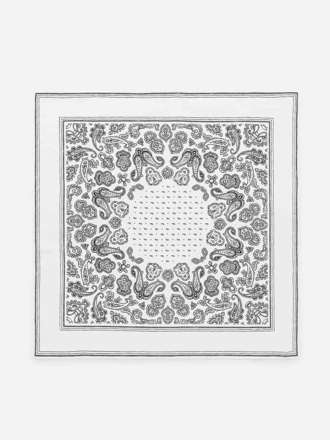 Bufanda de seda estampada
