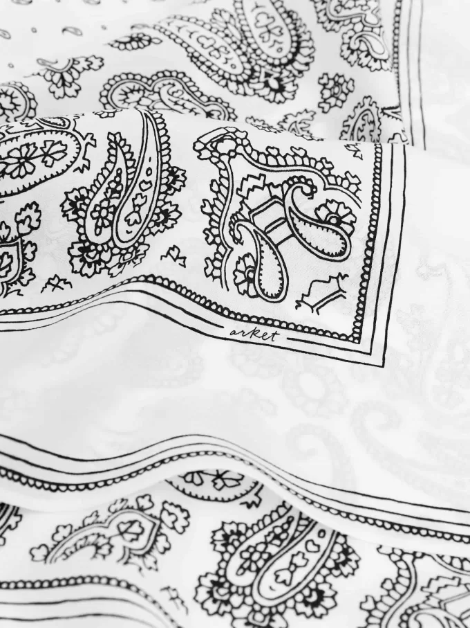 Bufanda de seda estampada