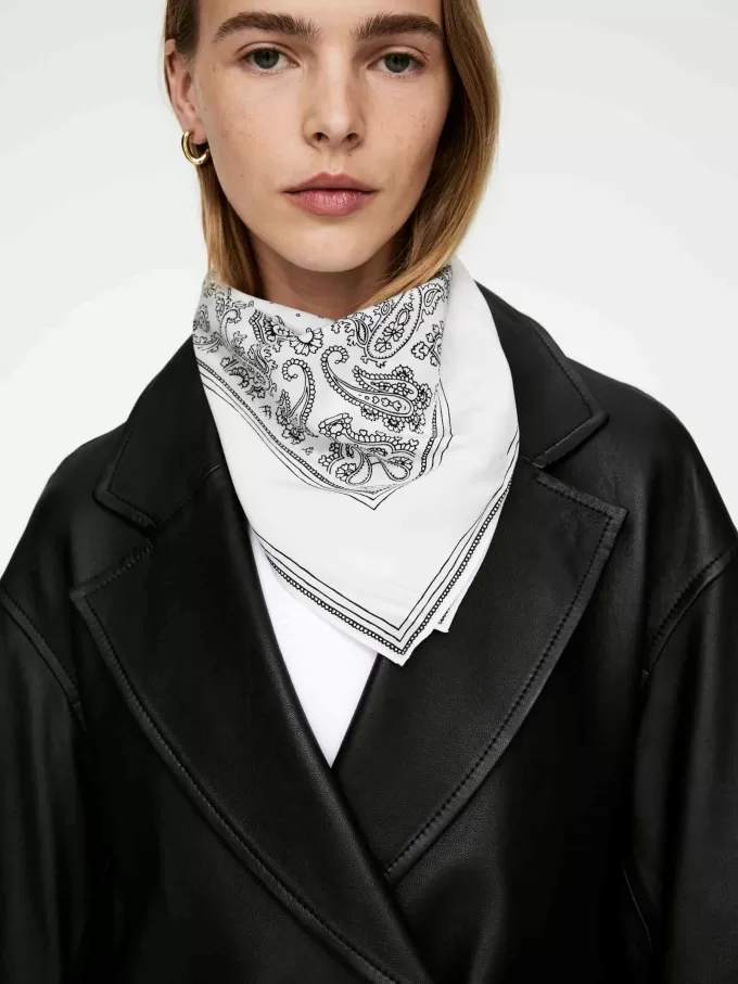 Bufanda de seda estampada