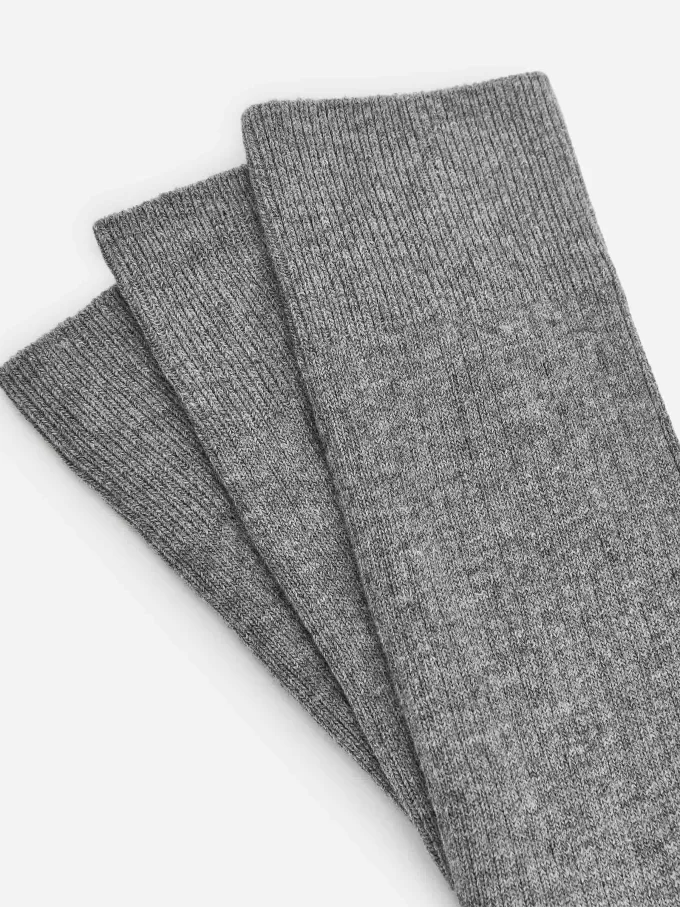 Calcetines Supima Algodón Canalé Set de 3 pares Calcetines Supima Algodón Canalé Set de 3 pares