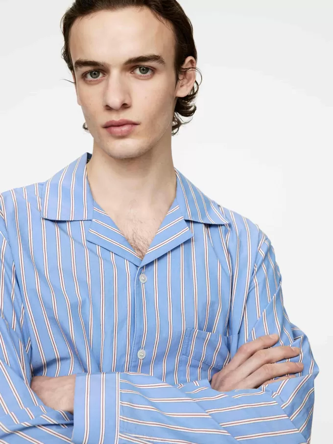 Camisa De Pijama De Popelina Camisa De Pijama De Popelina