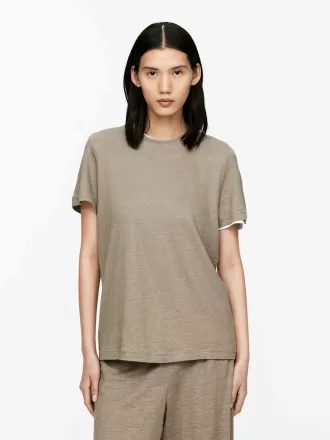 Camisa De Punto De Lino