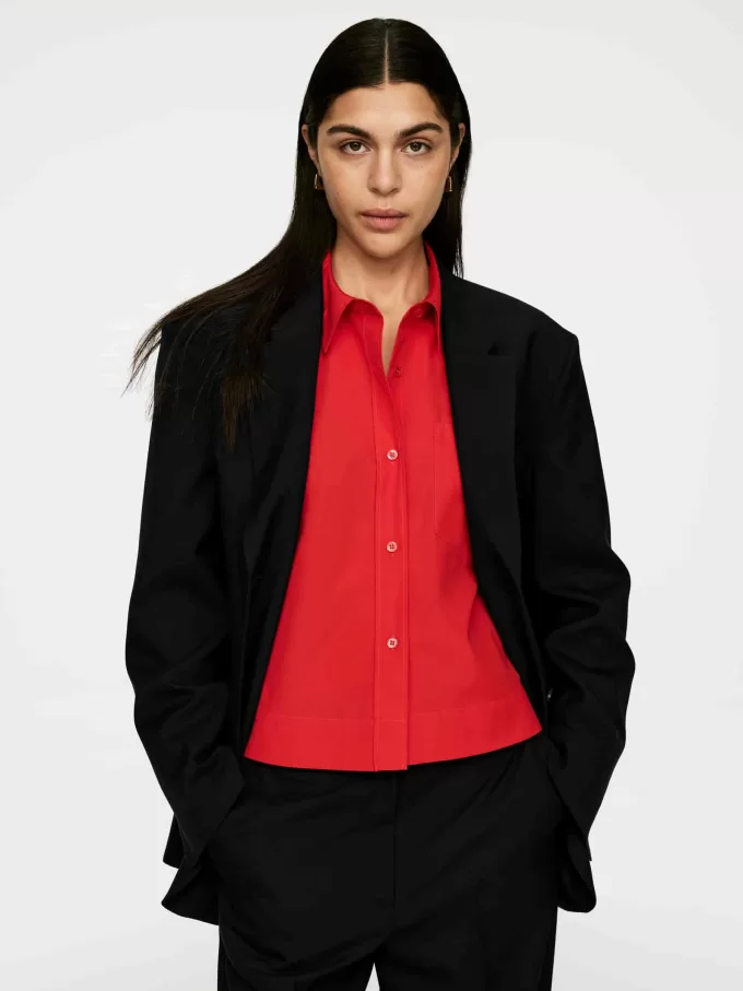 Camisa corta de algodón Camisa corta de algodón