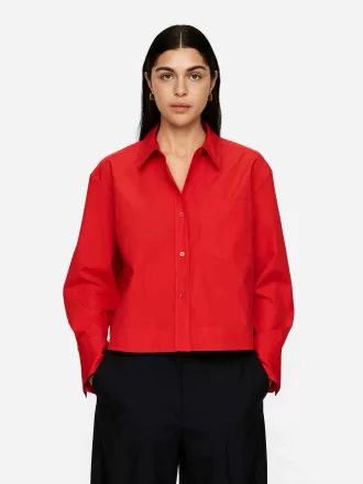 Camisa corta de algodón