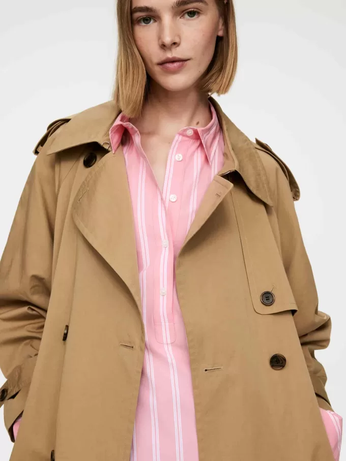 Camisa de algodón con popover Camisa de algodón con popover