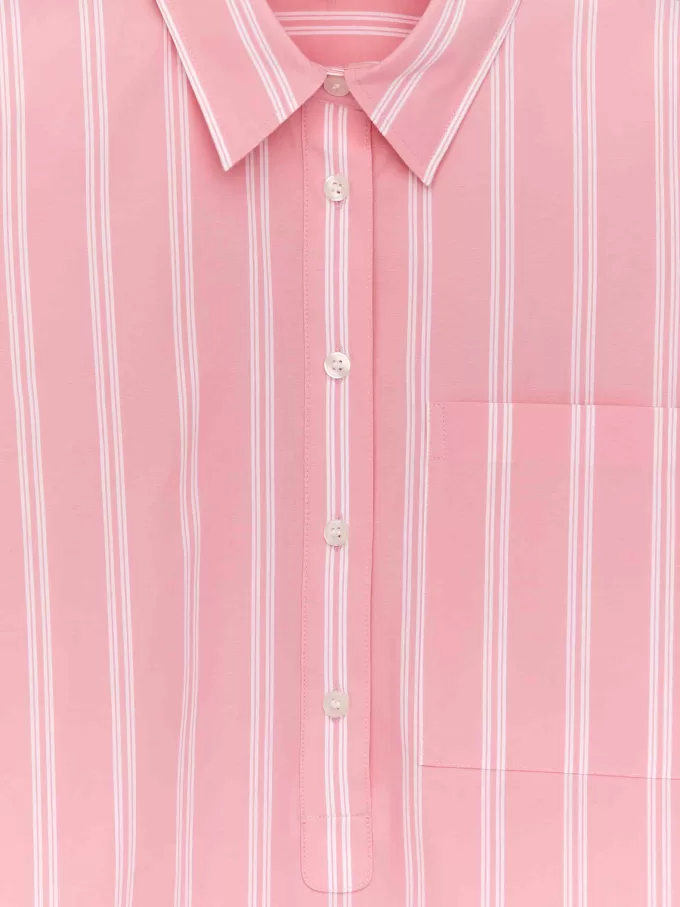 Camisa de algodón con popover Camisa de algodón con popover