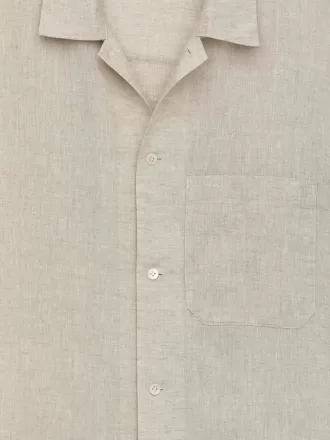 Camisa de lino de manga corta