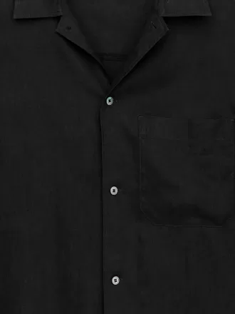 Camisa de lino de manga corta