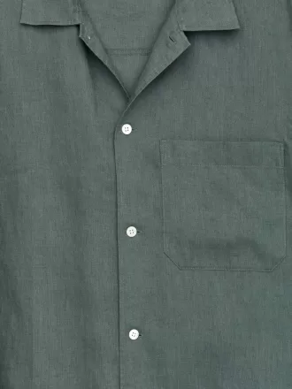 Camisa de lino de manga corta