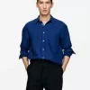 Camisa de lino regular fit
