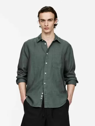 Camisa de lino regular fit