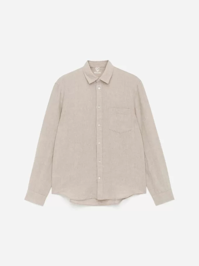 Camisa de lino regular fit Camisa de lino regular fit