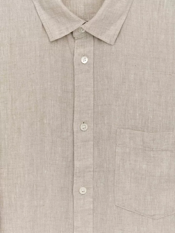 Camisa de lino regular fit Camisa de lino regular fit