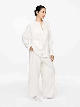 Camisa de lino y algodón