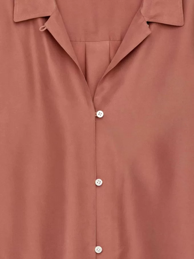 Camisa de pijama de seda Camisa de pijama de seda