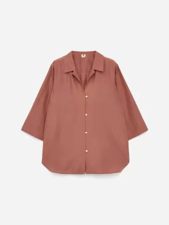 Camisa de pijama de seda