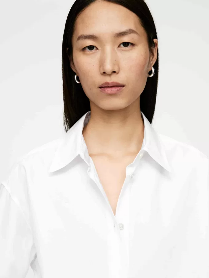 Camisa de popelina holgada Camisa de popelina holgada