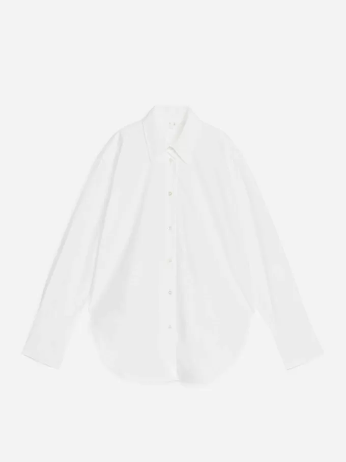 Camisa de popelina holgada Camisa de popelina holgada