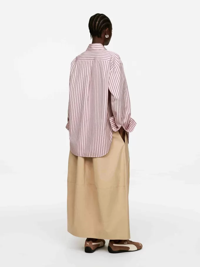 Camisa de popelina holgada Camisa de popelina holgada