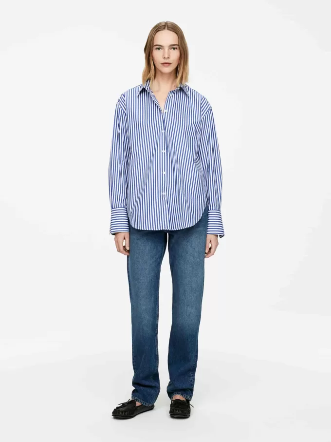 Camisa de popelina holgada Camisa de popelina holgada