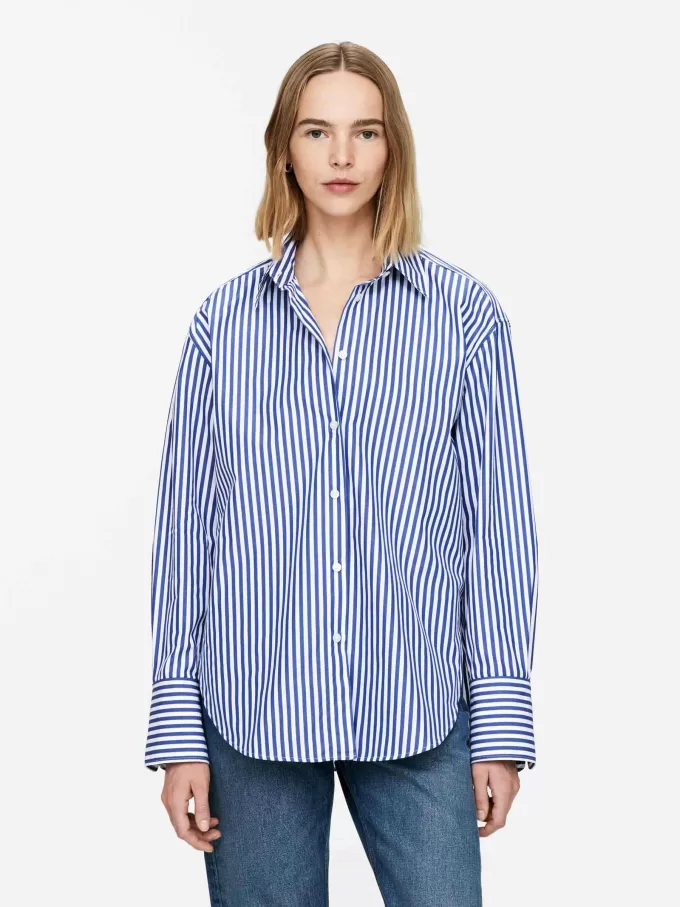 Camisa de popelina holgada Camisa de popelina holgada