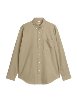 Camisa de sarga de algodón