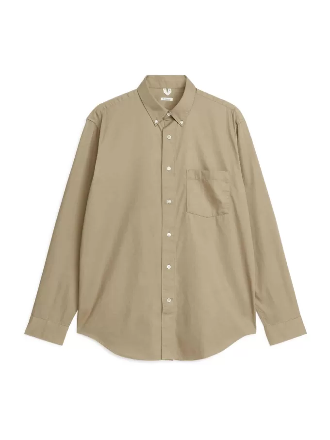 Camisa de sarga de algodón Camisa de sarga de algodón