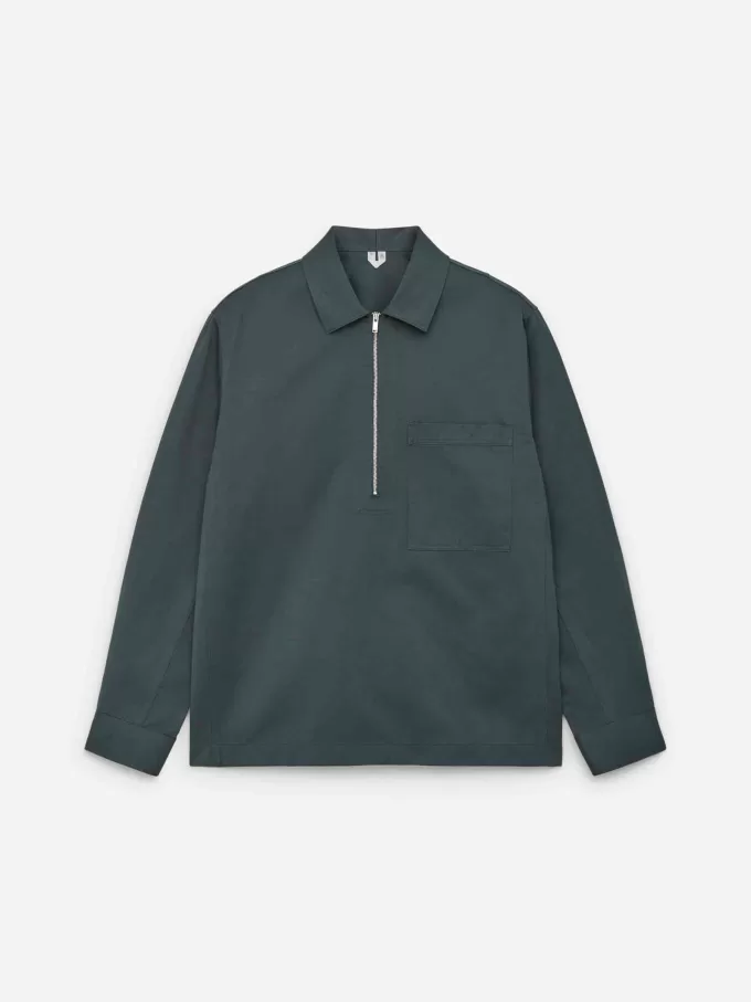 Camisa holgada con pop-over Camisa holgada con pop-over