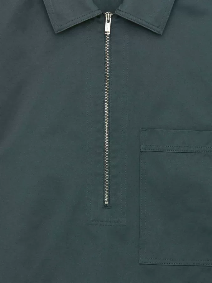 Camisa holgada con pop-over Camisa holgada con pop-over